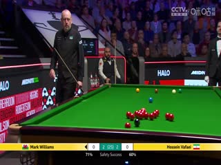 24-25赛季斯诺克世锦赛第二轮 侯赛因·瓦菲4-4马克·威廉姆斯（第一阶段） 20250425海报
