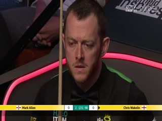 24-25赛季斯诺克世锦赛第二轮 克里斯·韦克林12-4马克·艾伦（第二阶段） 20250425海报