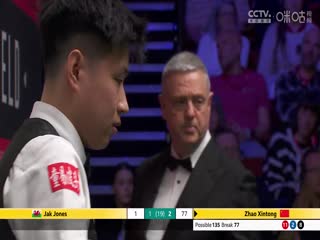 24-25赛季斯诺克世锦赛第一轮 杰克·琼斯2-7赵心童（第一阶段） 20250421海报