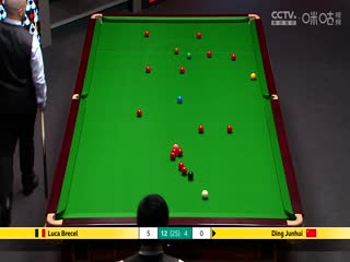24-25赛季斯诺克世锦赛第二轮 丁俊晖4-13卢卡·布雷塞尔（第三阶段） 20250429海报