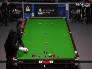 2025斯诺克英格兰公开赛64进32 大卫·吉尔伯特2-4范争一 20250915海报