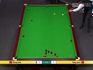 24-25赛季斯诺克世锦赛第一轮 张安达5-3庞俊旭（第一阶段） 20250423海报