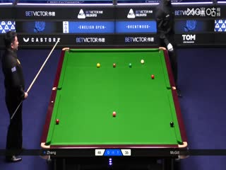 2025斯诺克英格兰公开赛64进32 张安达4-1安东尼·麦克吉尔 20250916海报