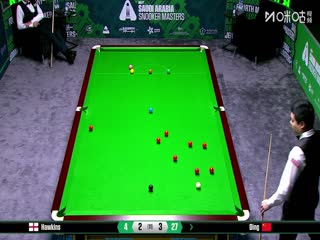 2025斯诺克沙特大师赛16进8 丁俊晖5-6巴里·霍金斯 20250814海报