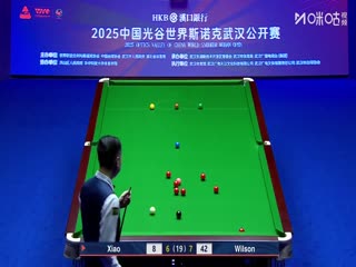 2025斯诺克武汉公开赛决赛 肖国栋10-9加里·威尔逊（第二阶段）（秦正、蔡剑忠）（50帧原画） 20250830海报