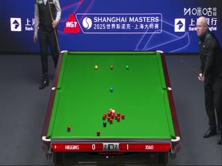 2025斯诺克上海大师赛第二轮 约翰·希金斯4-6肖国栋（秦正） 20250730海报