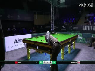 2025斯诺克沙特大师赛32进16 赵心童5-0史蒂文·霍尔沃斯（朱蒙） 20250813海报