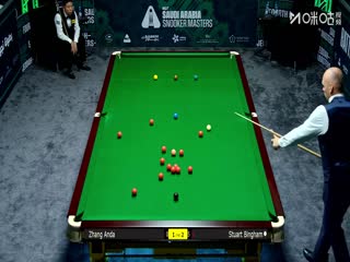 2025斯诺克沙特大师赛32进16 张安达2-5斯图尔特·宾汉姆 20250812海报
