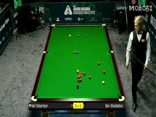 2025斯诺克沙特大师赛32进16 尼尔·罗伯逊5-2本·沃拉斯顿 20250812海报