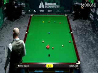2025斯诺克沙特大师赛32进16 克里斯·韦克林5-1法拉赫·阿贾布 20250813海报