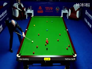 2025斯诺克武汉公开赛16进8 肖国栋5-2马修·塞尔特 20250827海报