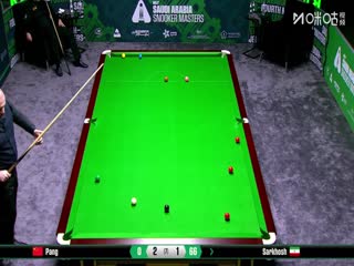 2025斯诺克沙特大师赛第三轮（80进48） 庞俊旭4-2阿米尔·萨克霍什（秦正） 20250811海报