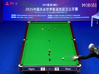 2025斯诺克武汉公开赛四分之一决赛 加里·威尔逊5-3约翰·希金斯 20250828海报