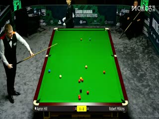 2025斯诺克沙特大师赛第三轮（80进48） 罗伯特·米尔金斯3-4亚伦·希尔 20250811海报