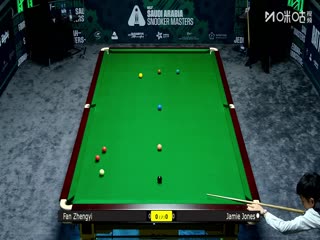 2025斯诺克沙特大师赛第三轮（80进48） 范争一3-4杰米·琼斯 20250811海报