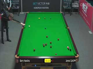 斯诺克 詹姆斯·卡希尔3-5巴里·霍金斯 20230823海报