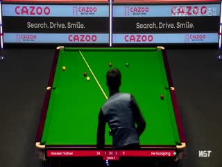 斯诺克 贺国强2-5侯赛因·瓦菲 20230929海报