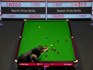 斯诺克 田鹏飞2-4塞尔比 20230927海报