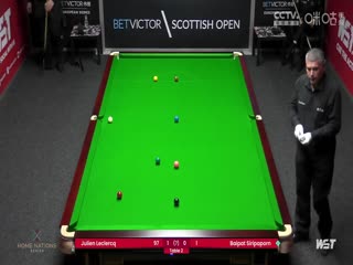 斯诺克苏格兰公开赛资格赛 拜帕·西里帕蓬0-4朱利安·勒克莱尔 20231102海报