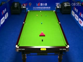 斯诺克天津国锦赛第一轮第二轮 约翰·阿斯特里5-6阿里·卡特 20231105海报