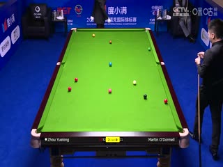 斯诺克天津国锦赛第一轮第二轮 周跃龙6-0马丁·奥唐奈 20231105海报