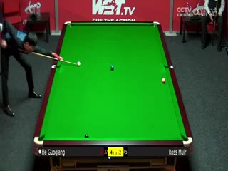 2023斯诺克英锦赛资格赛 贺国强6-4罗斯·缪尔 20231119海报