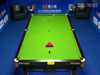 斯诺克天津国锦赛32进16迪伦·埃默里1-6约翰·希金斯 20231107海报