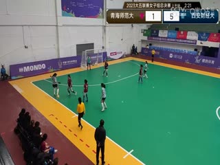 中国大学生五人制足球联赛（女子组总决赛） 青海师范大学vs西安财经大学 20231129海报