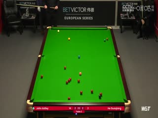 2023斯诺克德国大师资格赛 贺国强5-4约翰·阿斯特里 20231219海报