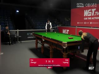 2023斯诺克德国大师赛资格赛 范争一5-1曹宇鹏 20231220海报