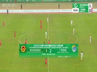 中乙联赛 贵州筑城竞技VS广西恒宸 20250607海报