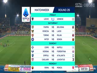 意甲联赛 莱切VS乌迪内斯 20250222海报