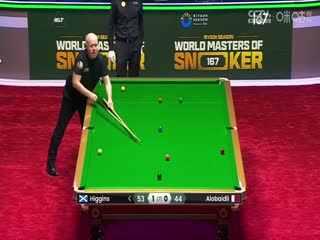 2024斯诺克利雅得世界大师赛  约翰·希金斯4-0阿罗拜德利 20240304（黑8）海报