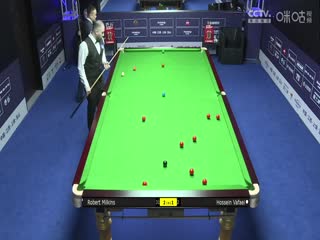 斯诺克世界公开赛32进16 罗伯特·米尔金斯2-5侯赛因·瓦菲 20240320海报