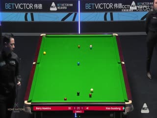 斯诺克威尔士公开赛 肖国栋3-4巴里·霍金斯 20240213（李照）海报