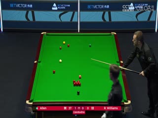 斯诺克威尔士公开赛 马克·艾伦4-0罗比·威廉姆斯 20240215海报