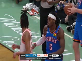 NBA常规赛 雷霆VS马刺 20240125海报