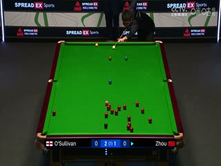 2024斯诺克世界大奖赛 周跃龙3-4罗尼·奥沙利文 20240118（李照）海报