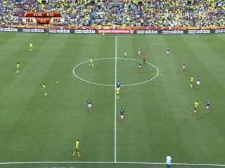 南非世界杯 小組賽-A 法國(歐洲) VS (非洲)南非(国俄双语)海报