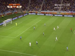 南非世界杯 小組賽-A组 烏拉圭(南美洲) VS (歐洲)法國(国俄双语)海报