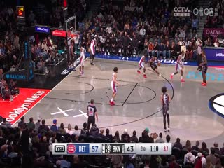 NBA常规赛 活塞VS篮网 20250109海报