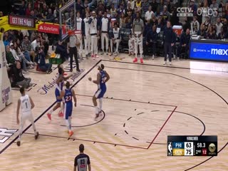 NBA常规赛 76人VS掘金 20250122海报