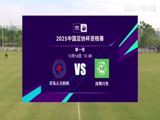 足协杯资格赛 青岛五月的风VS深圳兴隽 20241216海报