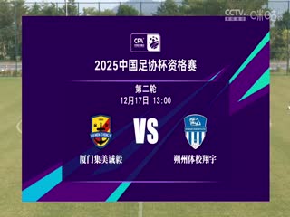 足协杯资格赛 厦门集美诚毅VS朔州体校翔宇 20241217海报