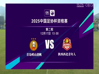 足协杯资格赛 青岛崂山港帆VS陕西西北青年人 20241217海报