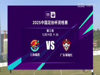 足协杯资格赛 上海橘橙赛更达VS广东蜀地红 20241219海报
