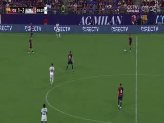 足球热身赛 巴塞罗那VSAC米兰 20240807海报