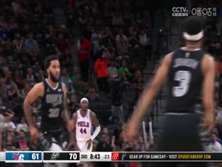 NBA常规赛 76人VS马刺 20240408海报