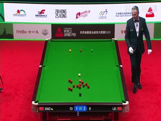 斯诺克世界大奖赛16进8 肖国栋4-3雷佩凡  20250306海报