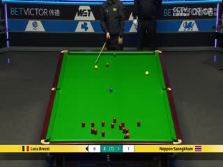 斯诺克威尔士公开赛32进16 诺鹏·桑坎姆2-4卢卡·布雷切尔 20250213海报
